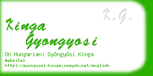 kinga gyongyosi business card